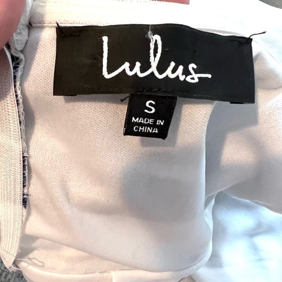 Lulus, Incredible & Unique Blue/White Romper, Big Front Bow, Stunning Piece, S - Picture 7 of 7